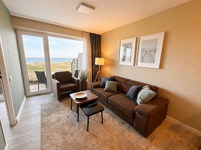 Ferienwohnung  NW 24  Terasse mit Meerblick