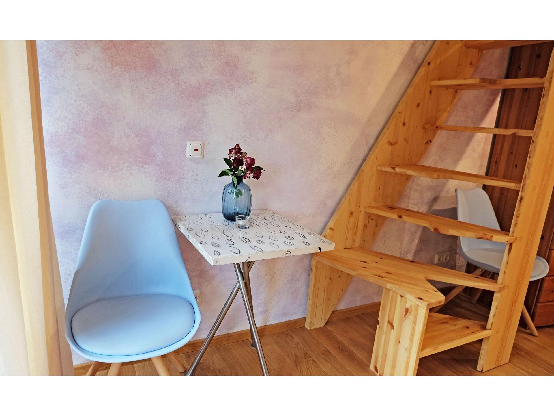 Treppe zum oberen Bereich