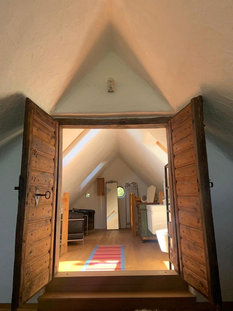 Blick a.d. Schlafzimmer