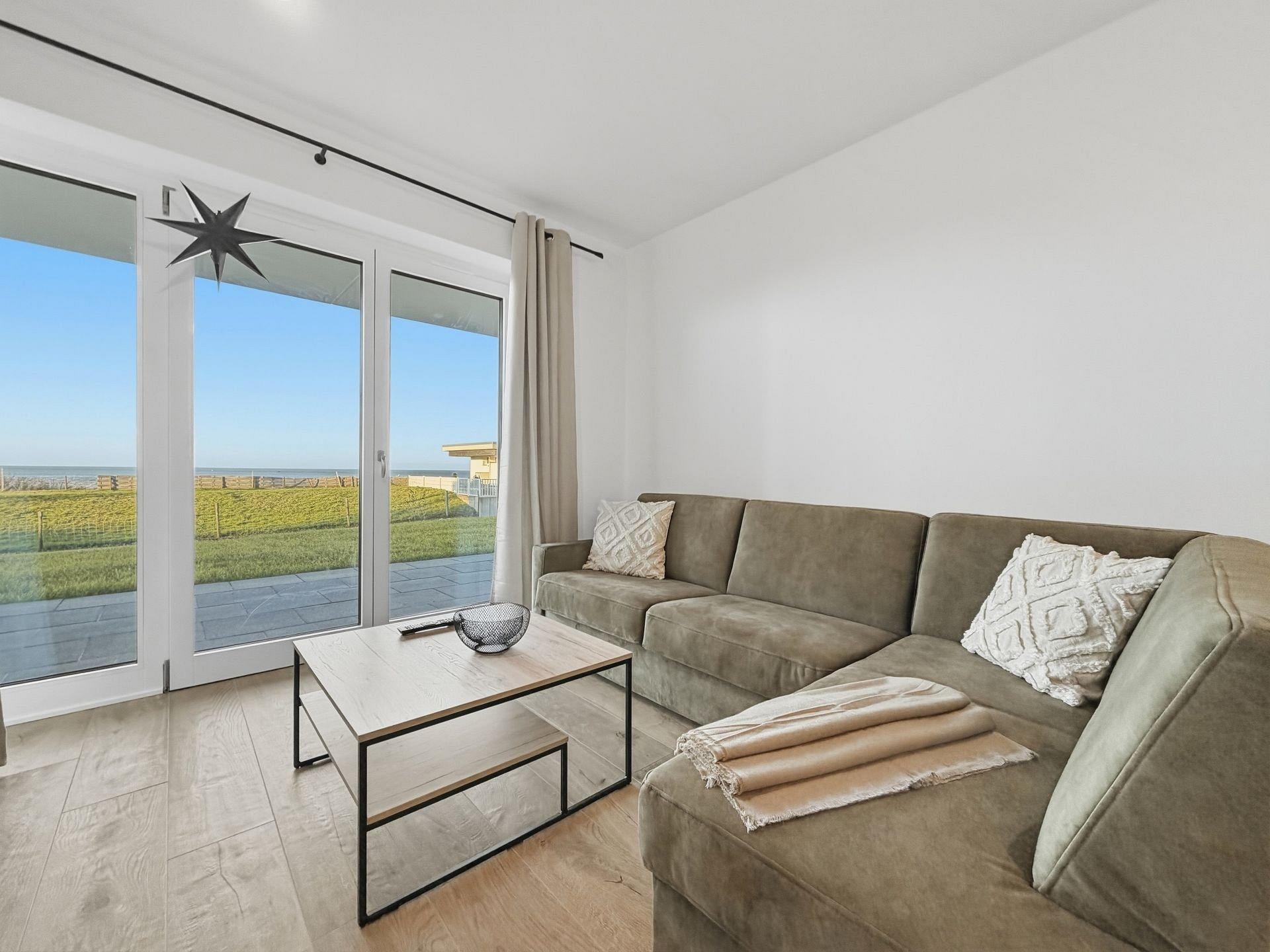 Wohnzimmer mit Meerblick
