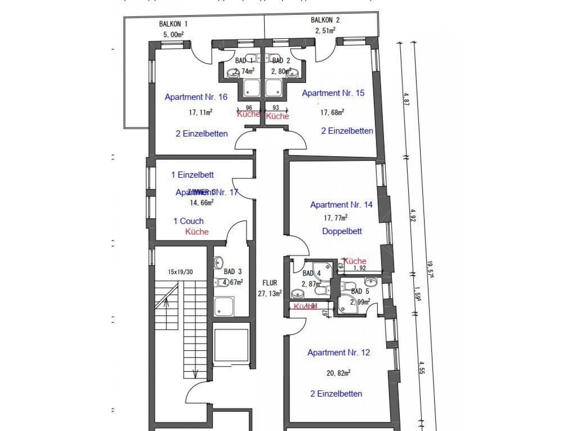 17 Apartments und 2 Suiten Foto 4