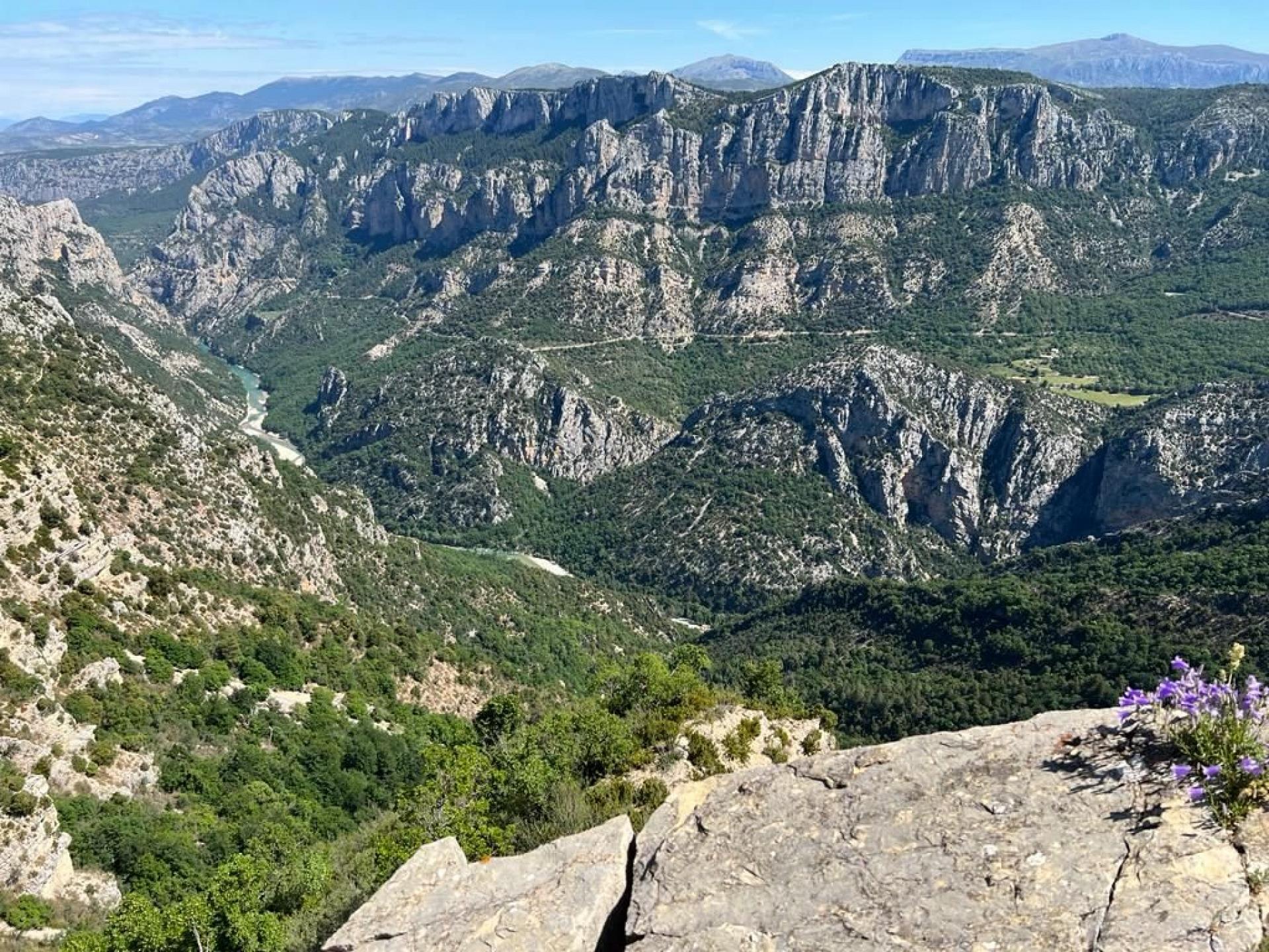 Ausblick Route de Crete