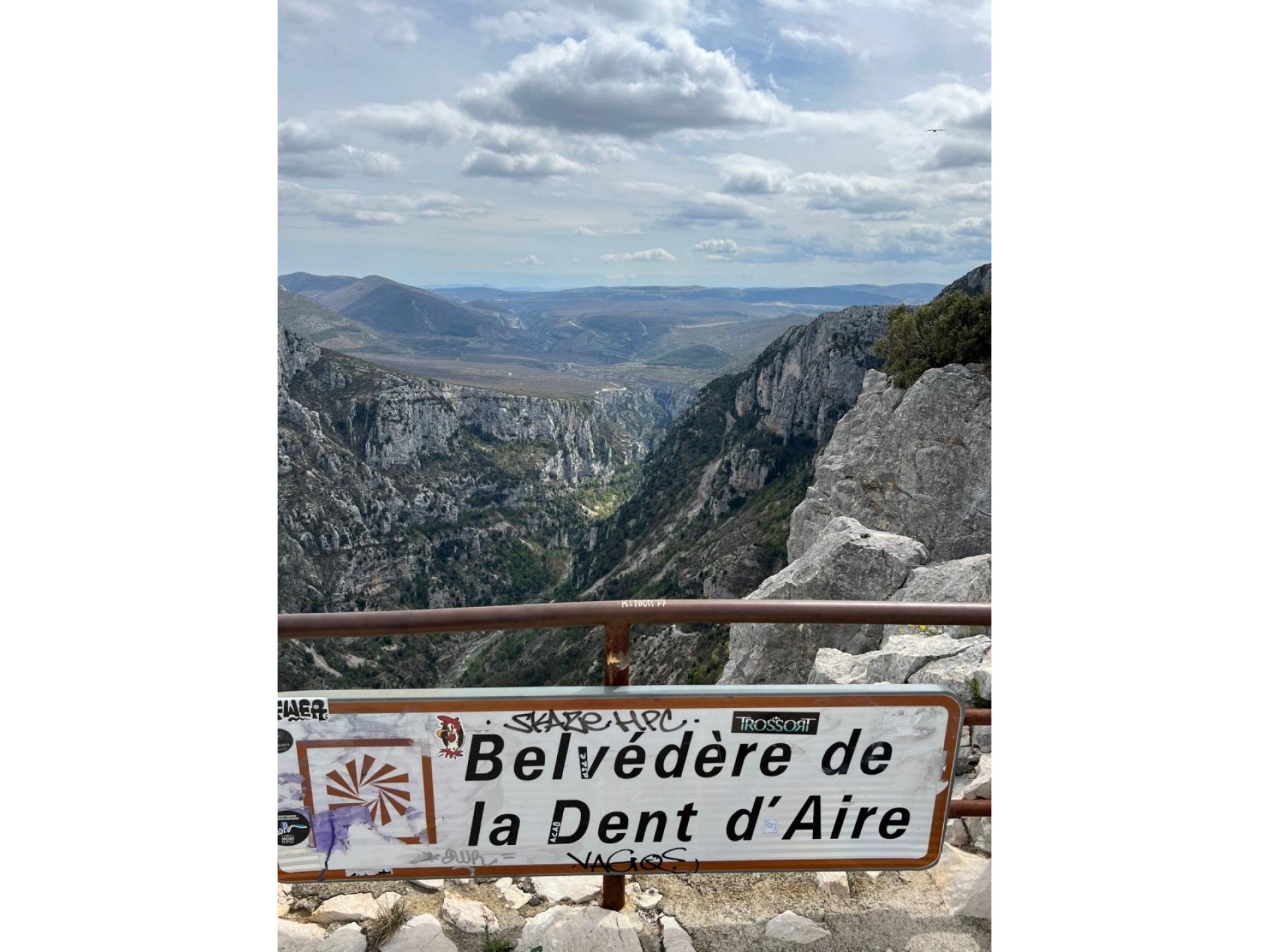 Ausblick Route de Crete
