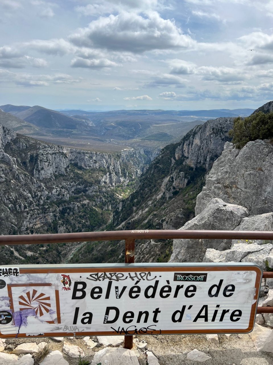Ausblick Route de Crete