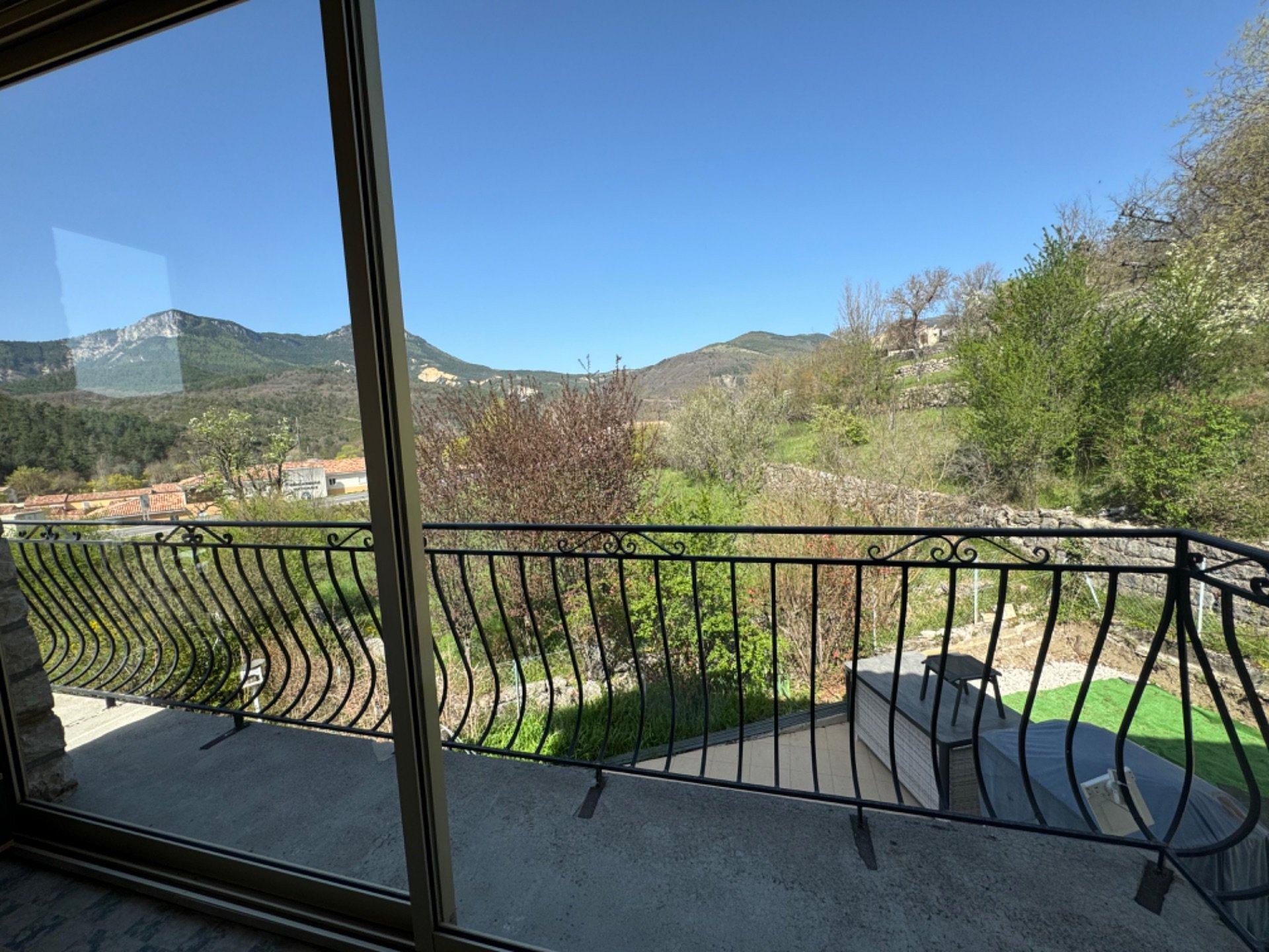 Ausblick vom Balkon