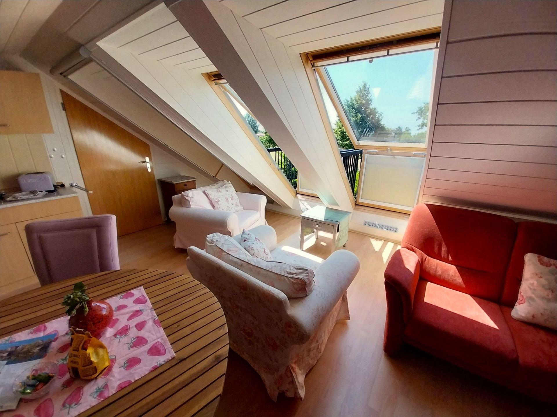 Sitzecke mit Dachgaube